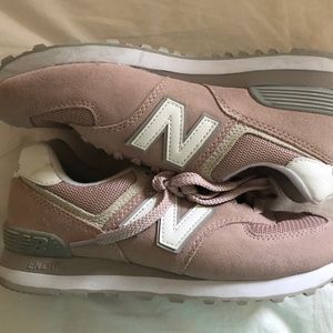 NEW BALANCE 574 PINK SNEAKERS